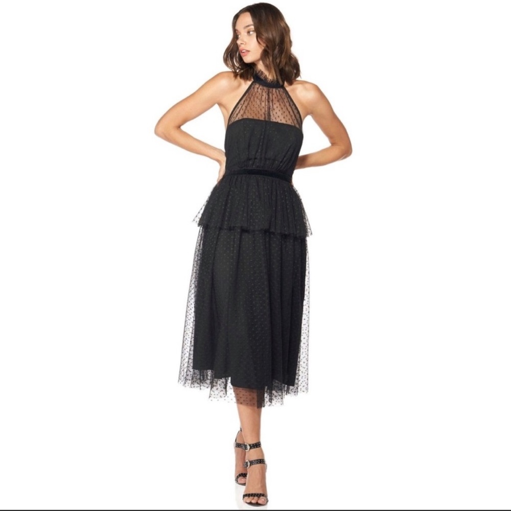 NWT Avec Les Filles lace halter dress